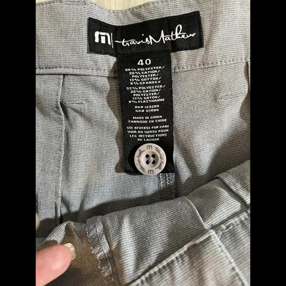 Travis Mathew‎ Beck Shorts Men’s Size 40 Grey Casual Golf Shorts
